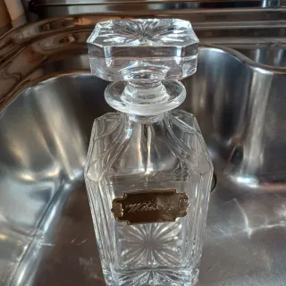 Decantador de cristal vintage Whisky
