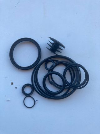 Lote piezas bicicleta: discos, maneta, cambio