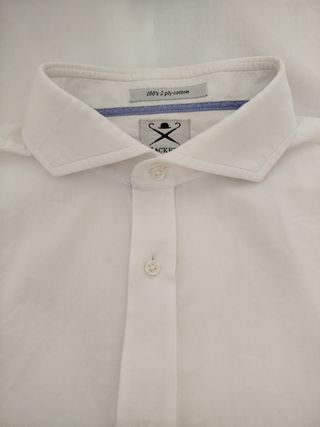Camisa Hackett T44 Hombre Blanca