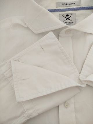 Camisa Hackett T44 Hombre Blanca