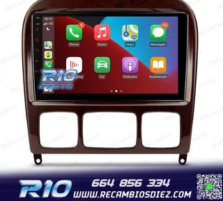 RADIO GPS ANDROID 13 PARA MERCEDES CLASE S W220 98-05
