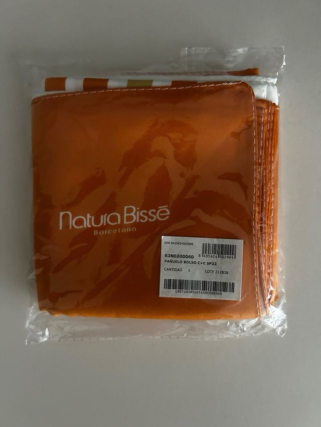 Pañuelo Seda Natura Bisse Naranja
