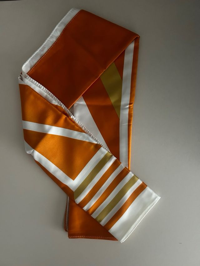 Pañuelo Seda Natura Bisse Naranja