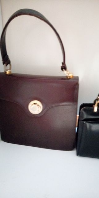 Bolsos vintage cuero 