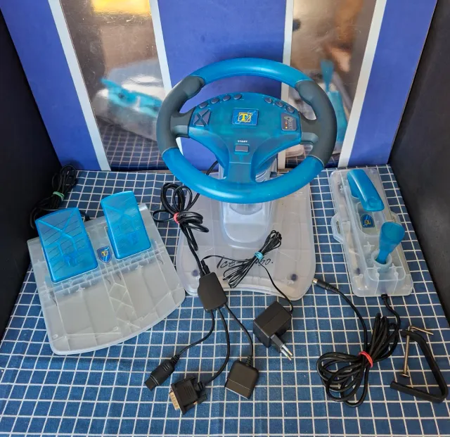 N64/PS2/PS1 VOLANTE +PEDALES +CAMBIO CON FRENO