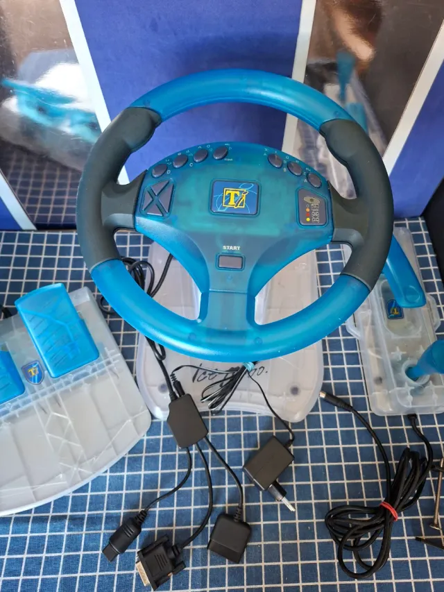 N64/PS2/PS1 VOLANTE +PEDALES +CAMBIO CON FRENO