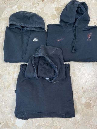 Lote 3 Sudaderas Nike Negras
