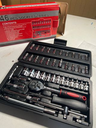 Juego de Vasos y Puntas 46 Piezas 1/4