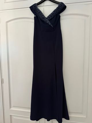 Vestido fiesta azul nuevo sin etiqueta