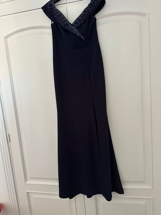 Vestido fiesta azul nuevo sin etiqueta