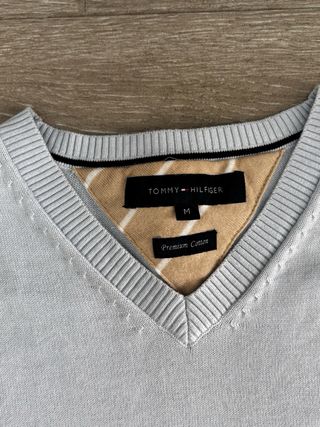 Jersey Tommy Hilfiger Gris V-Neck
