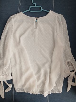 Blusa blanca mujer talla única 