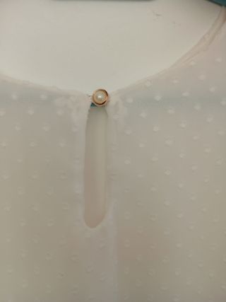 Blusa blanca mujer talla única 