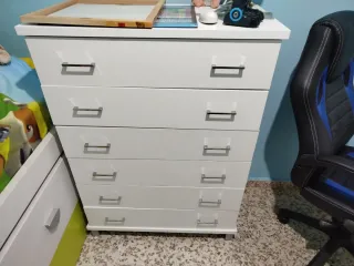 Sinfonier cómoda cajonera blanca