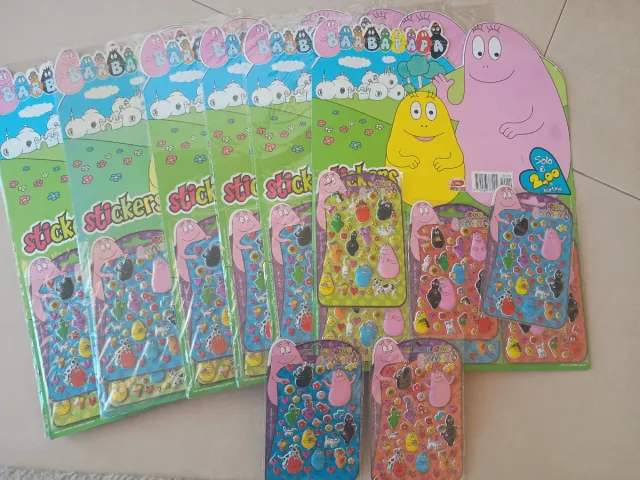 Lotto 7 confezioni Barbapapà