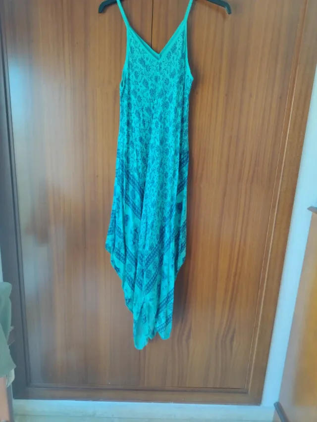 Vestido Verano Azul Teal Talla Única