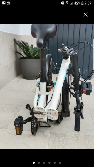 Bicicleta plegable BTWIN TILT 500 Blanca