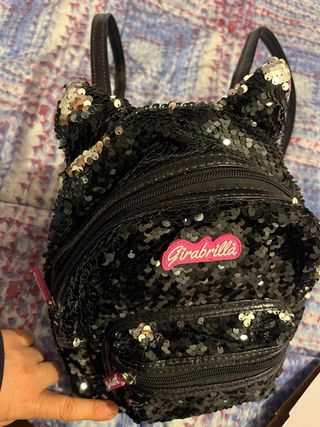 Zainetto Girabrilla paillettes nere