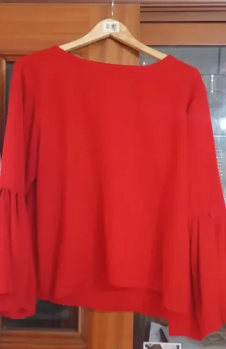 Blusa Zara Roja Talla XL