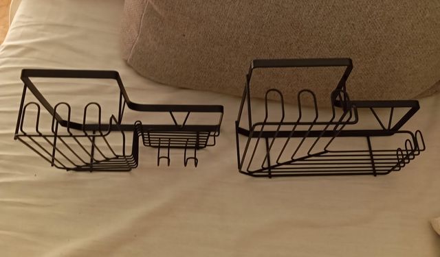 2 Estanterías Ducha Esquina Sin Taladro