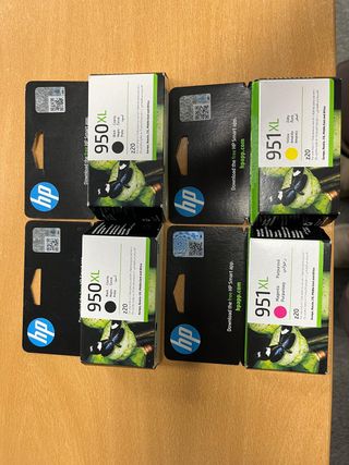 4 Cartuchos Tinta HP Originales 950XL 951XL
