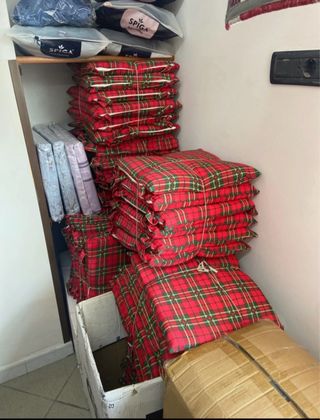 Copri sedia scozzese 6 pz