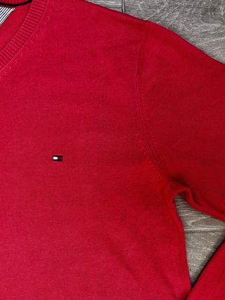 Jersey Tommy Hilfiger V-Neck Rojo