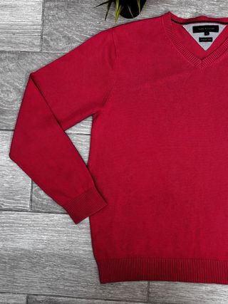Jersey Tommy Hilfiger V-Neck Rojo