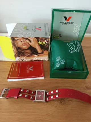 Reloj Viceroy Mujer Rojo y Plateado