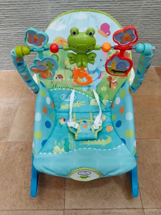 Silla balancín bebé con 2 posiciones y vibración