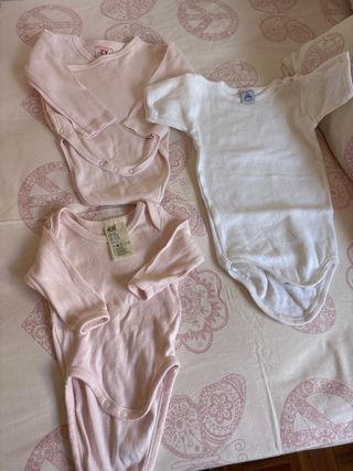 Lote Bodis Bebé H&M, Petit Bateau, ZY