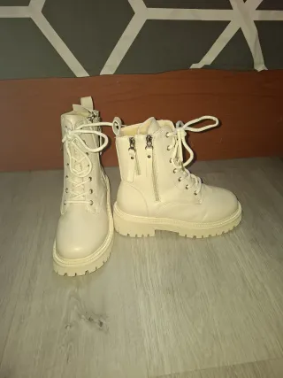 Botines Beige/Blanco