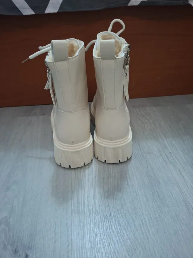 Botines Beige/Blanco