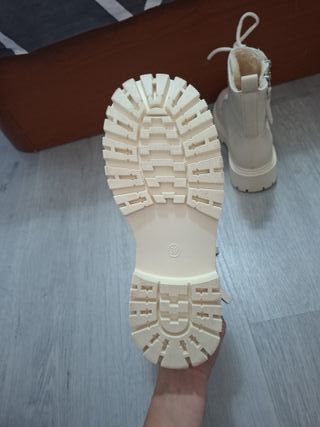 Botines Beige/Blanco