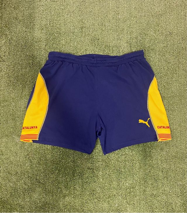 Pantalón Corto Selección Catalana Puma Azul/Amaril