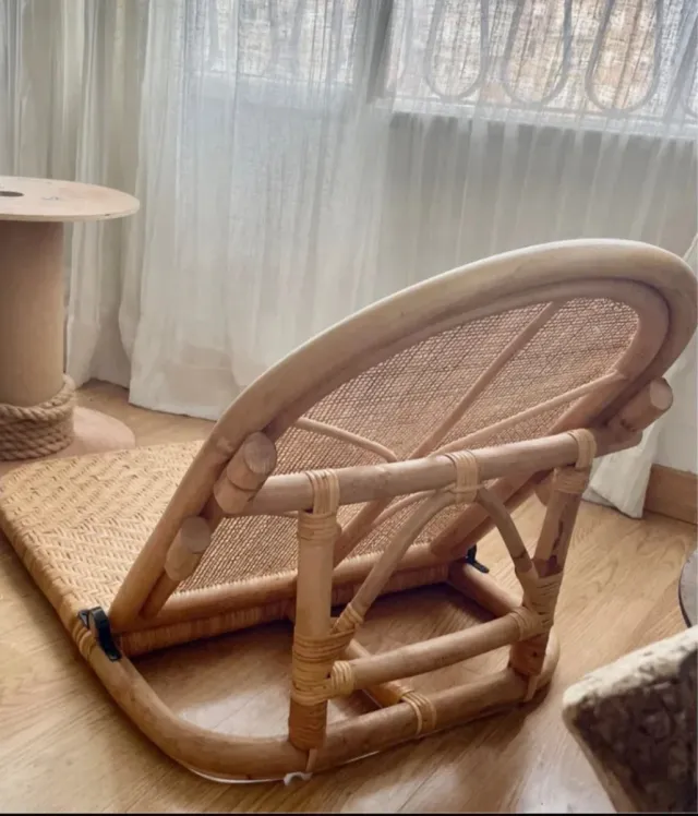 Silla hamaca plegable ratán Zara Home. Nuevas