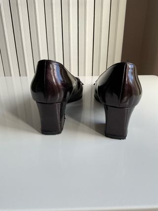 Scarpe Sergio Rossi vernice marrone Tg 36