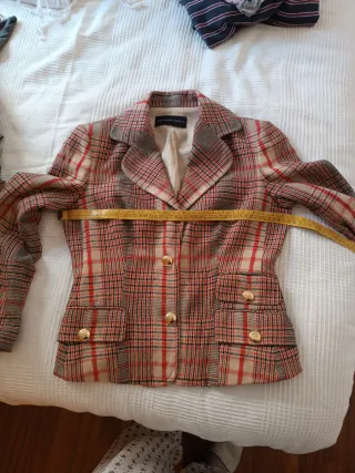 Chaqueta Purificación García cuadros