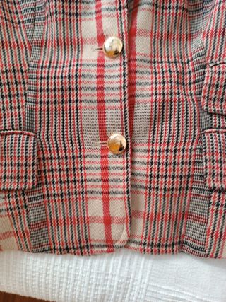 Chaqueta Purificación García cuadros
