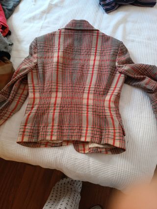 Chaqueta Purificación García cuadros