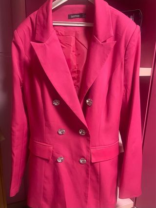 Blazer Boohoo donna rosa 