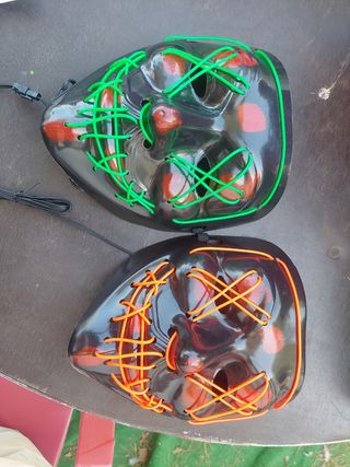 Máscaras LED Halloween
Están sin usar