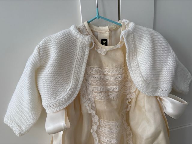 Conjunto Bautizo Chaqueta y Vestido