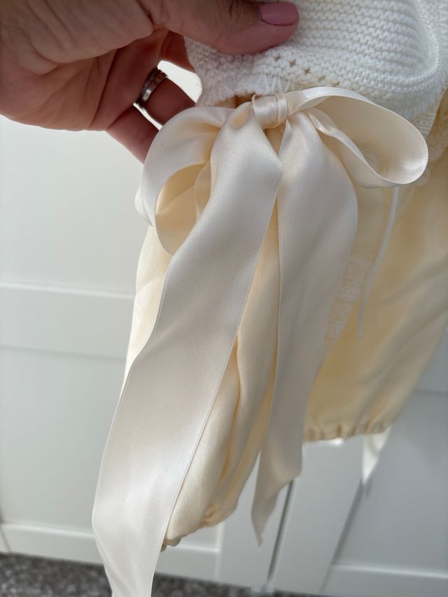 Conjunto Bautizo Chaqueta y Vestido