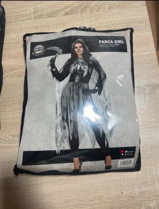 Disfraz Muerte Mujer Talla M Fiesta Guirca
