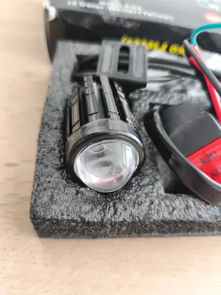 Mini Faros LED Moto , patinete  , etc(2 Piezas)