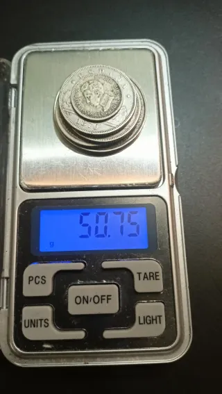 Lote monedas plata españolas +50g