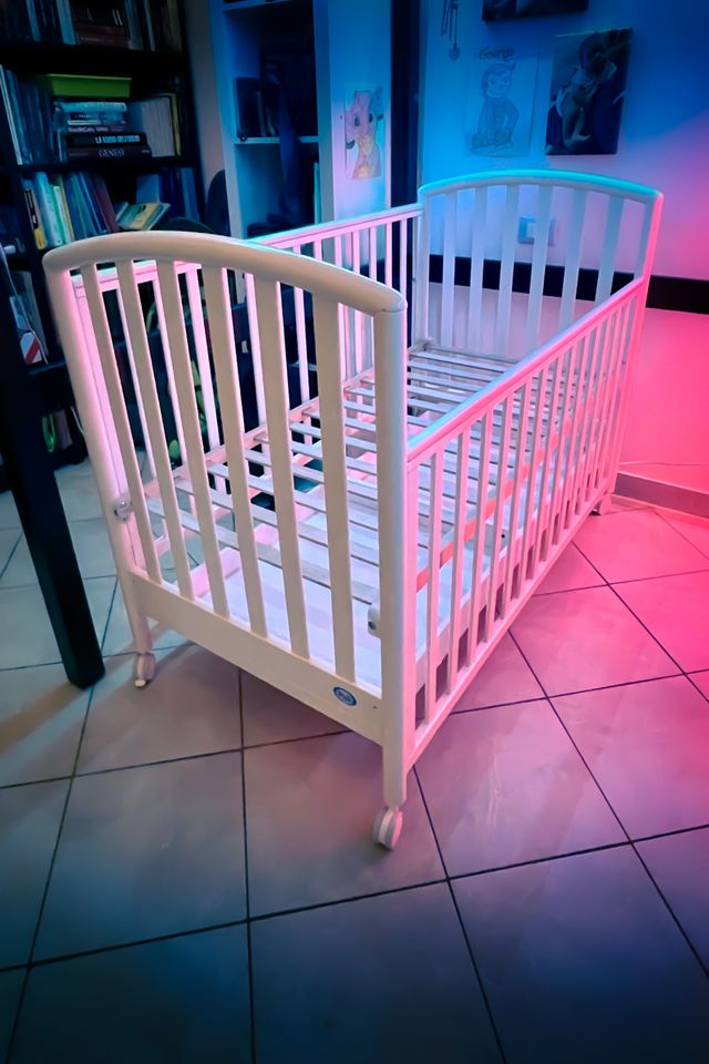 Pali Lettino Culla Neonato in Legno con Ruote