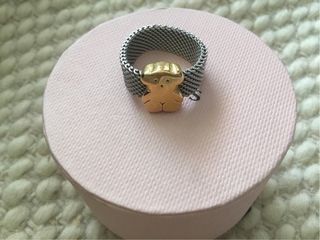 Anillo Tous Oso Acero y Oro 18kt