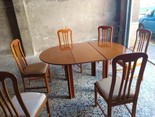 Mesa de comedor y 6 sillas